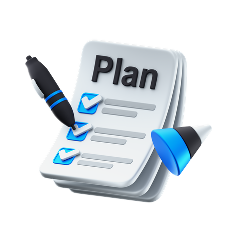 Business Plan  3D Icon