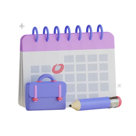 Business Plan Calendar  3D Icon