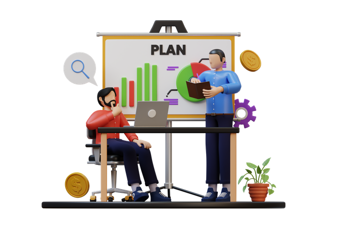 Business Planning  3D Icon