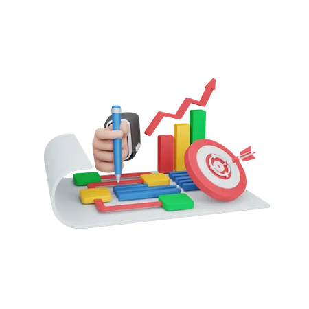 Business planning  3D Illustration