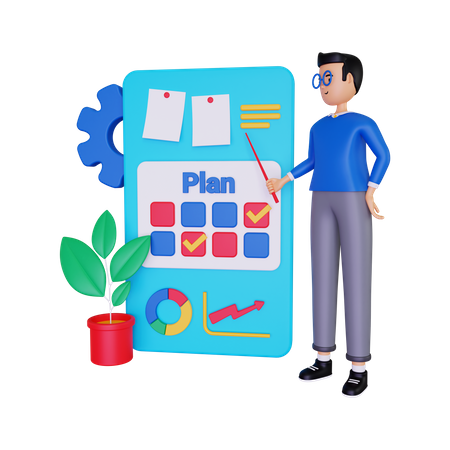 Business Planning  3D Illustration