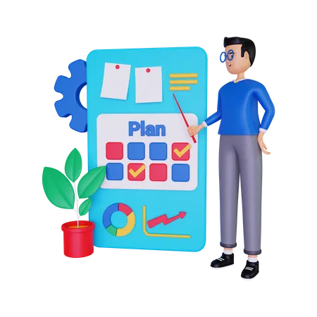 Business Planning  3D Illustration