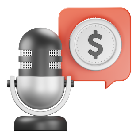 Business Podcast  3D Icon