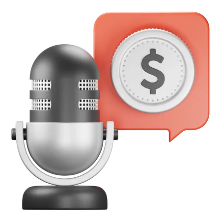 Business Podcast  3D Icon