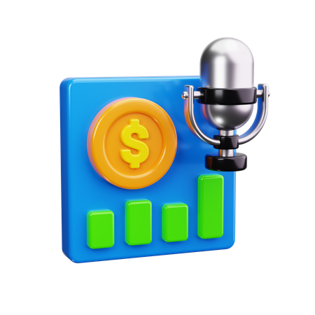 Business Podcast  3D Icon