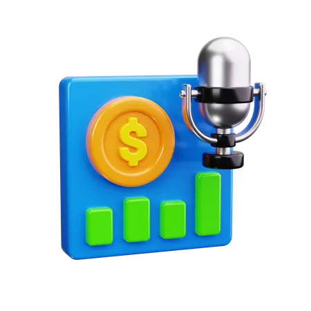 Business Podcast  3D Icon