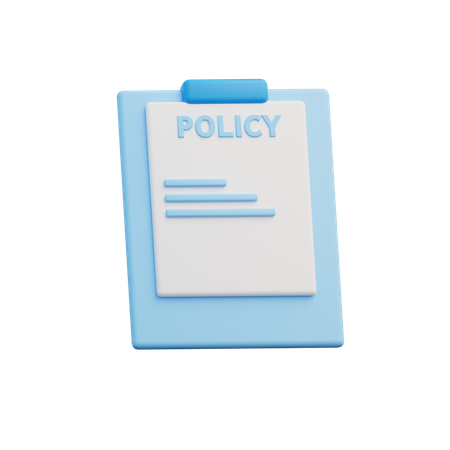 Business Policy  3D Icon