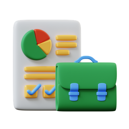 Business Portfolio  3D Icon
