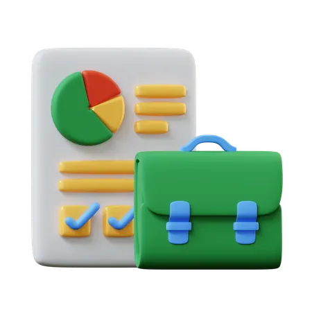 Business Portfolio  3D Icon