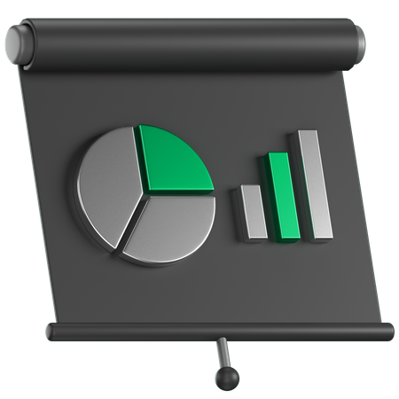 ビジネスプレゼンテーション  3D Icon