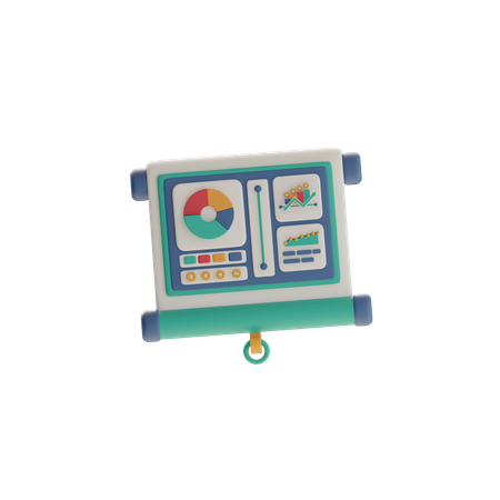ビジネスプレゼンテーション  3D Icon