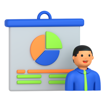 Business Presentation  3D Icon