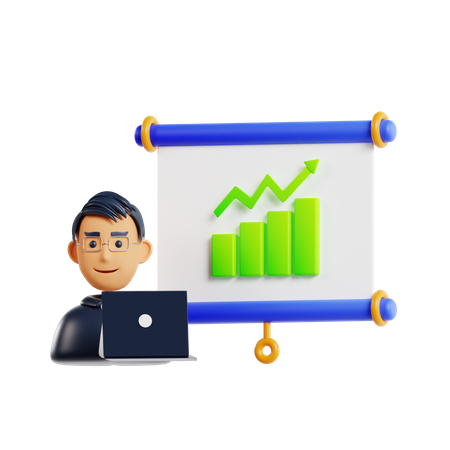 Business Presentation  3D Icon