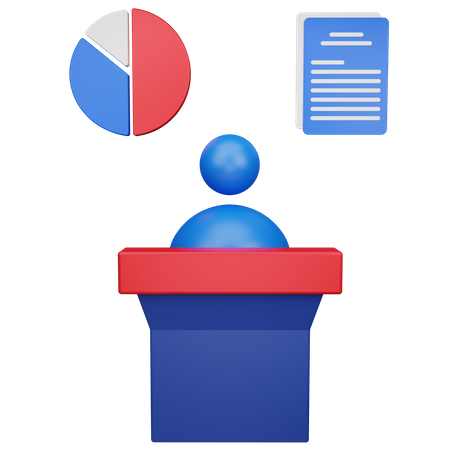 Business Presentation  3D Icon