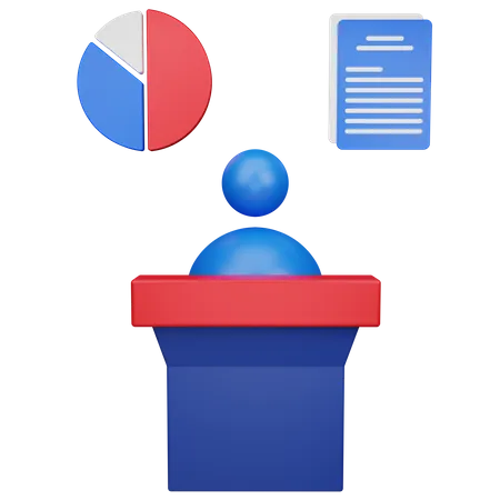 Business Presentation  3D Icon