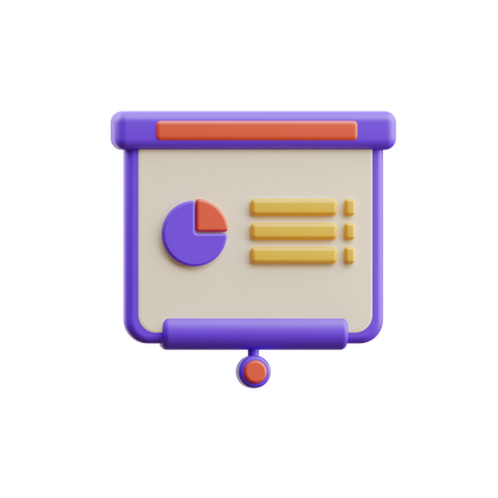 Business presentation  3D Icon