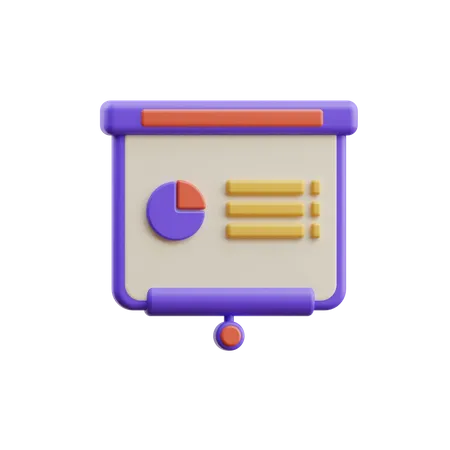 Business presentation  3D Icon