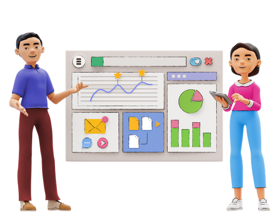 Business Presentation  3D Icon