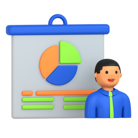 Business Presentation  3D Icon