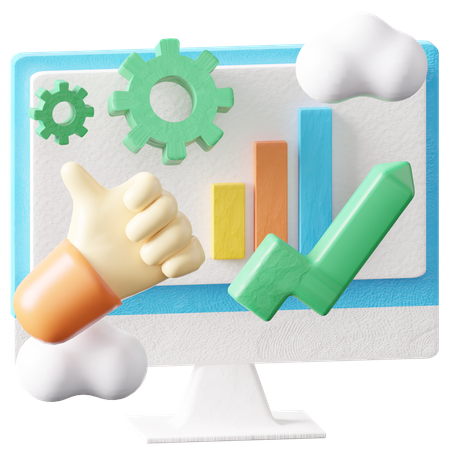 Business presentation 3D Icon