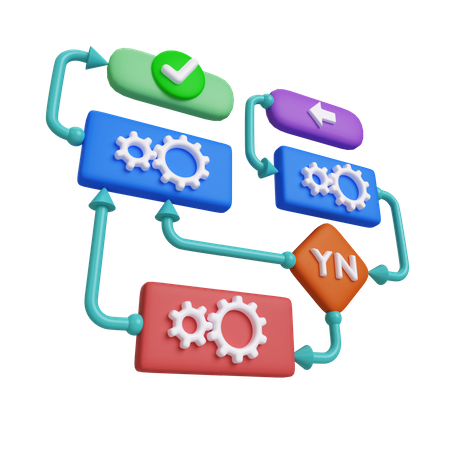 Business Process  3D Icon