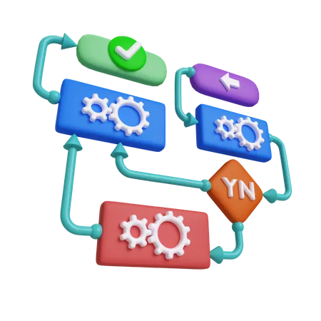 Business Process  3D Icon