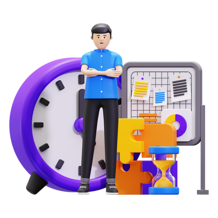Business process and planning  3D Icon