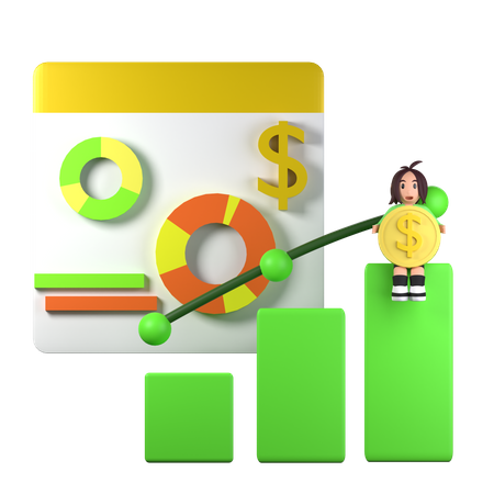 Business Profit  3D Illustration