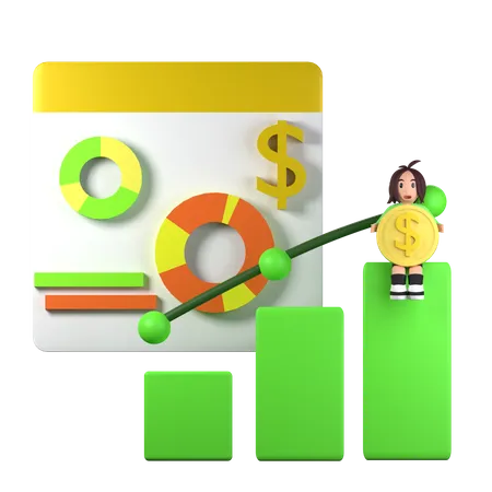 Business Profit  3D Illustration