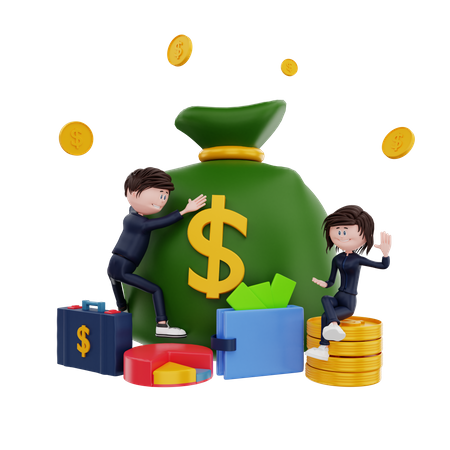 Business Profits  3D Illustration