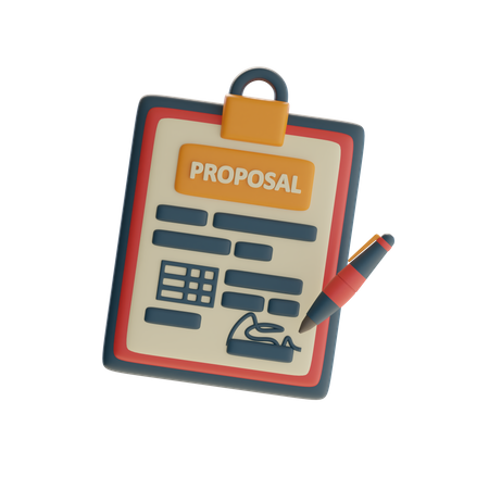 Business Proposal  3D Icon