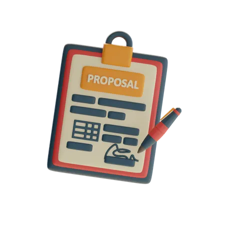 Business Proposal  3D Icon