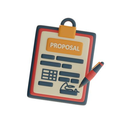 Business Proposal  3D Icon