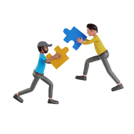 Business Puzzle  3D Icon