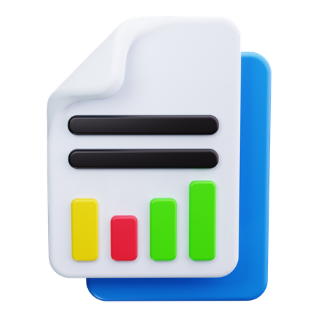 Business Report  3D Icon