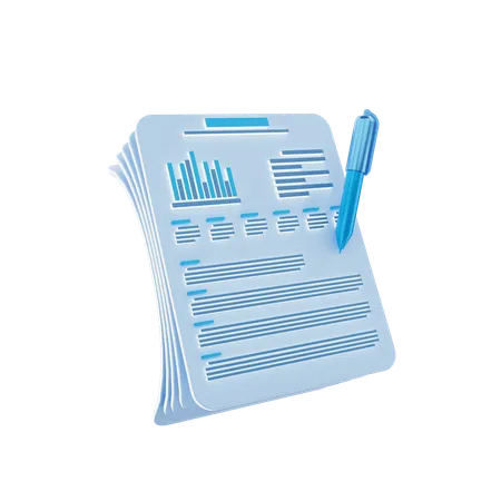 Business Report  3D Icon