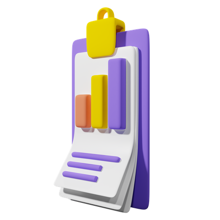 Business Report  3D Icon