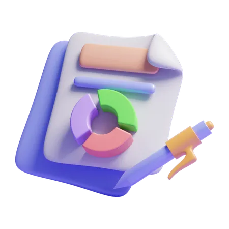 Business Report  3D Icon