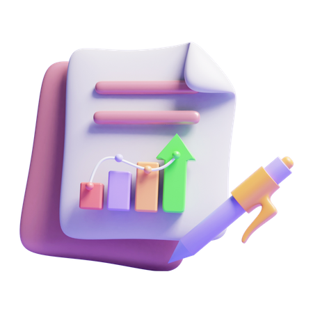 Business Report  3D Icon