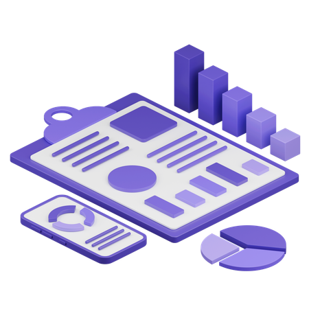 Business Report  3D Icon