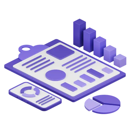 Business Report  3D Icon