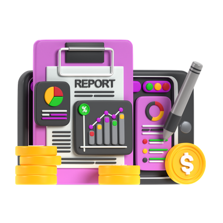 Business Report  3D Icon