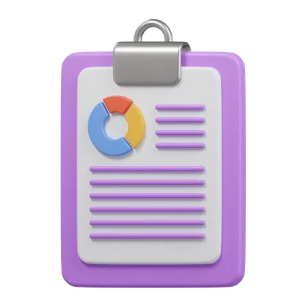 Business Report  3D Icon