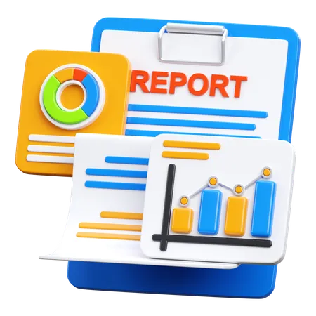 Business Report  3D Icon