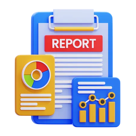 Business Report  3D Icon