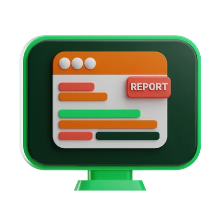 Business report  3D Icon