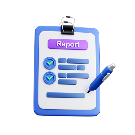 Business Report  3D Icon