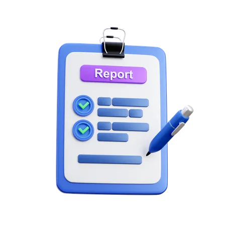 Business Report  3D Icon