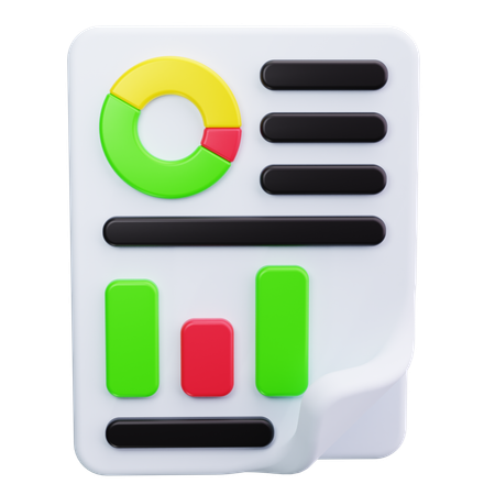 Business Report  3D Icon