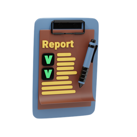 Business Report  3D Icon